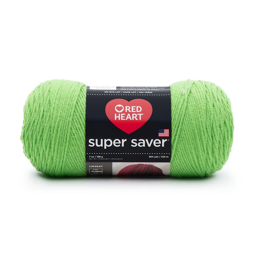 Craft Supplies, Art & School, Coats & Clark, Red Heart, Super Saver, Yarn, 583675, Spring Green